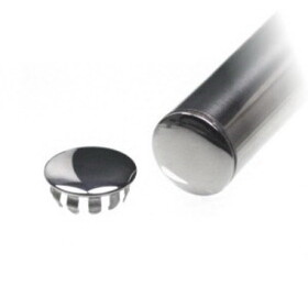 Epco 1-1/16" Closet Rod End Cap, Polished Stainless Steel