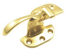 Epco Ice Box Door Latch - 901, Polished Brass