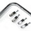 Epco KIT830-90-PC 90 Degree Oval Rod, Polished Chrome, With 4 Flanges