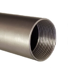 Epco 1-5/16" Aluminum Tube-Satin Nickel Tube-8 Foot-Threaded With Plug