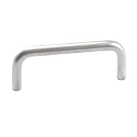 Epco Aluminum Wire Pull, Satin Clear Anodized 96mm