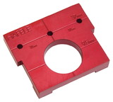 Hafele 001.25.631 Red Jig, Drill Guide for Rafix with 5mm System Hole Spacing