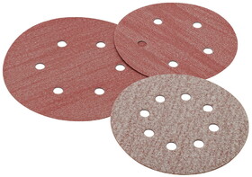 Hafele Abrasive Disc 5" Aluminum Oxide Hook-N-Loop 8 Holes