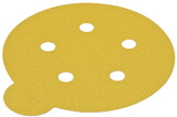 Hafele 005.33.174 Abrasive Paper Disc, 5" Aluminum Oxide, PSA, 5 Holes,P180
