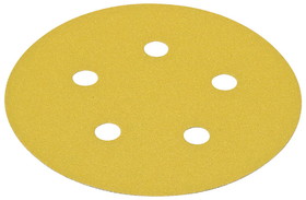 Hafele Abrasive Paper Disc 5" Aluminum Oxide Hook-N-Loop 5 Holes