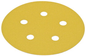 Hafele Abrasive Paper Disc 5" Aluminum Oxide Hook-N-Loop 5 Holes