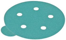 Hafele 005.33.230 Abrasive Filmbac Disc,Psa Premium 5",Aluminum Oxide,5 Holes 80 Grit