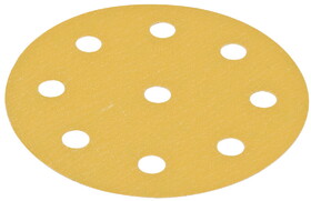 Hafele Abrasive Paper Disc 5" Hook-N-Loop 9 Holes