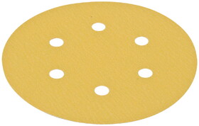 Hafele Abrasive Paper Disc 6" Hook-N-Loop 6 Holes