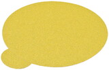 Hafele 005.33.457 Abrasive Paper Disc, 6" Aluminum Oxide, PSA, Tabbed, no Holes,P320