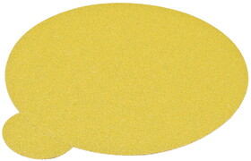 Hafele 005.33.457 Abrasive Paper Disc, 6" Aluminum Oxide, PSA, Tabbed, no Holes,P320