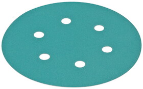 Hafele Abrasive FilmBac Disc Hook-N-Loop Premium 6" Aluminum Oxide 6 Holes