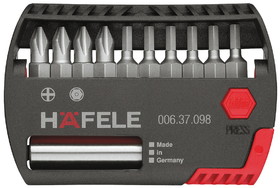 Hafele 006.37.098 Bit box, with 10 bits, PZ and TS T-star, H&#228;fele