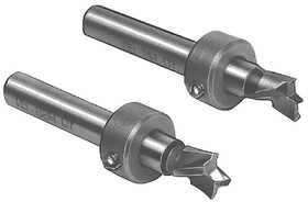Hafele 006.47.076 Brad Point Twist Drill Bit, for Two-Piece Connector,Carbide 10 (25/64") with stop ring