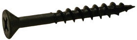 Hafele 010.23.151 Zip-R Screw, Flat Countersunk Head, #2 Phillips, with Nibs,Steel, #8 x 1 1/2", Partial, Black Oxide; alternative for 010.23.069