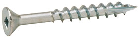 Hafele 010.70.949 Zip-R Screw, Flat Countersunk Head, #2 Square Drive,Type 17, #6 x 1 1/2", partial thread, zinc