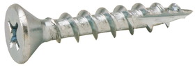 Hafele 010.71.966 Zip-R Screw, Flat Countersunk Head, #2 Phillips Drive,Type 17, #8 x 1", Full, Zinc