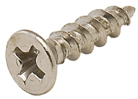 Hafele 010.77.136 Wood Screw, Flat Head Countersunk, Phillips Drive,Antique brass, #5 x 5/8"