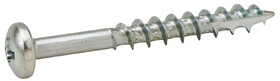 Hafele 010.83.971 Zip-R Screw, Pan Head, #2 Phillips Drive,#8 x 2", partial thread, zinc