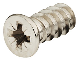 Hafele 012.20.949 Euro screw, with Special Cylinder Head, #2 Pozi Drive, Bulk Pack,Length: (5/8") 16 mm, zinc