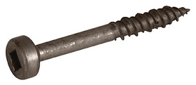 Hafele 019.09.094 Pocket Hole Screw, Face Frame, Square Drive, T17, Steel, Dry Lube,Fillister head, hi-lo thread, #7-15 x 1 1/2"