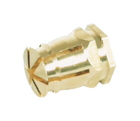 Hafele 039.00.061 Spreading Dowel, Brass, M6,For drill hole &#216;: 8&nbsp;mm, With nylon ball, 12 mm length