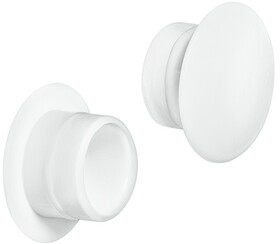 Hafele 045.00.734 Cover Cap, &#216;18 mm,For push fitting, White, &#216; 18mm, 12 mm length