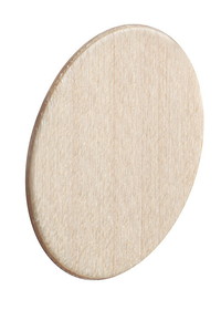 Hafele Cover Cap Wood Veneer Unfinished Self-Adhesive &#216; 18 mm