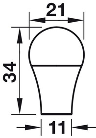Hafele 101.73.690 Knob, Zinc, SavoyHarmony