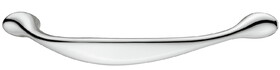 Hafele 104.33.200 Bow Pull,Wisp Zinc,Polished Chrome