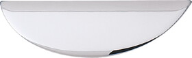 Hafele 104.66.200 Cup Pull,Mid-Century Modern Zinc,Polished Chrome