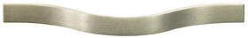 Hafele 104.80.001 Bow Pull, Mid-Century Modern,Zinc, Stainless steel look, (3 3/4") 96 mm CTC
