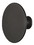 Hafele 106.69.501 KNOB ZN MATT BLACK M4 60MM DIA  Price/Piece