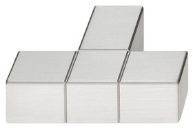 Hafele 106.70.081 T-KNOB CUBE ALU BRU NI M4 46X14MM