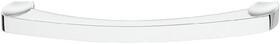 Hafele 110.34.286 Bow Pull,Nouveau Zinc,Polished Chrome,(6 5/16") 160 mm Ctc