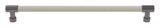 Hafele 111.95.433 TAG - Bar Pull, Traditional,Zinc, Faux Leather, Slate/graphite/winter, (10 1/16") 256 mm CTC