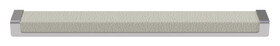 Hafele 111.95.457 TAG - Pull, Minimalist,Zinc, Faux Leather, Chrome/winter, (10 1/16") 256 mm CTC