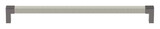 Hafele 111.95.505 TAG - Pull, Modern,Zinc, Faux Leather, Slate/graphite/winter, (10 1/16") 256 mm CTC