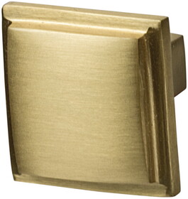 Hafele 123.02.651 Knob,Beaulieu Brass,Brushed Brass,(1 3/8") 35 mm