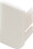 Hafele 126.37.977 L-Profile End Cap,Passages Plastic,White,Right Hand, Price/Piece