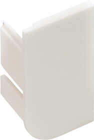 Hafele 126.37.978 L-Profile End Cap, Passages,Plastic, White, left hand
