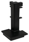 Hafele 126.63.055 L-Outer Corner, Venice,Plastic, Black