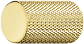Hafele 132.15.002 Knob, Urban,Aluminum, &#216;&nbsp;17&nbsp;mm, Brushed brass plated