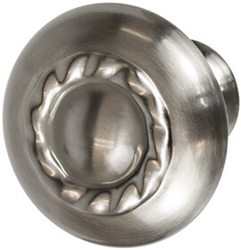 Hafele 133.50.320 Amerock - Knob, Inspirations&#153;,Zinc, satin nickel