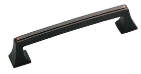 Hafele 133.50.346 Amerock - Pull,Mulholland&#153; Zinc,Oil-Rubbed Bronze,(5 1/32") 128 mm Ctc