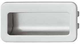 Hafele 151.35.262 Mortise Pull,Rectangular Zinc,Matt Chrome,(3 3/4") 96 mm Ctc