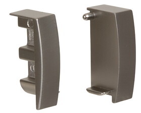 Hafele 151.86.089 End Cap,Impressions Zinc Alloy,Stainless Steel Look; Use With 151.86.030