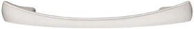 Hafele 109.74.601 Bow Pull,Showcase Zinc,Stainless Steel Look,(3 3/4") 96 mm Ctc,(5 7/16") 138 mm Length,8-32 Thread