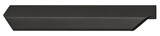Hafele 155.02.320 Finger Pull,Manhattan Aluminum,Black Anodized,Length:(4