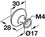 Hafele 155.99.028 Knob,Chanterelle Zinc,Matt Black,M4 Thread, Price/Piece